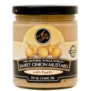 Picture of AJ’s Natural Walla Walla Sweet Onion Mustard with Roasted Garlic